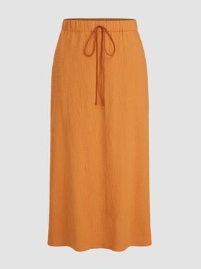 Cider Orange Midi Skirt